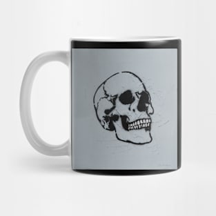 Skull with silver teeth (Skull Spray Art) skull merch Mug